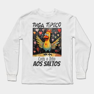 Com o pito aos saltos, v1 Long Sleeve T-Shirt